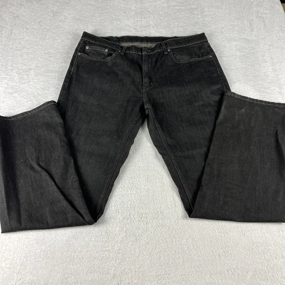 Levis 559 Relaxed Mens Size 38x36 Straight Leg Denim Dark Wash Black Jeans